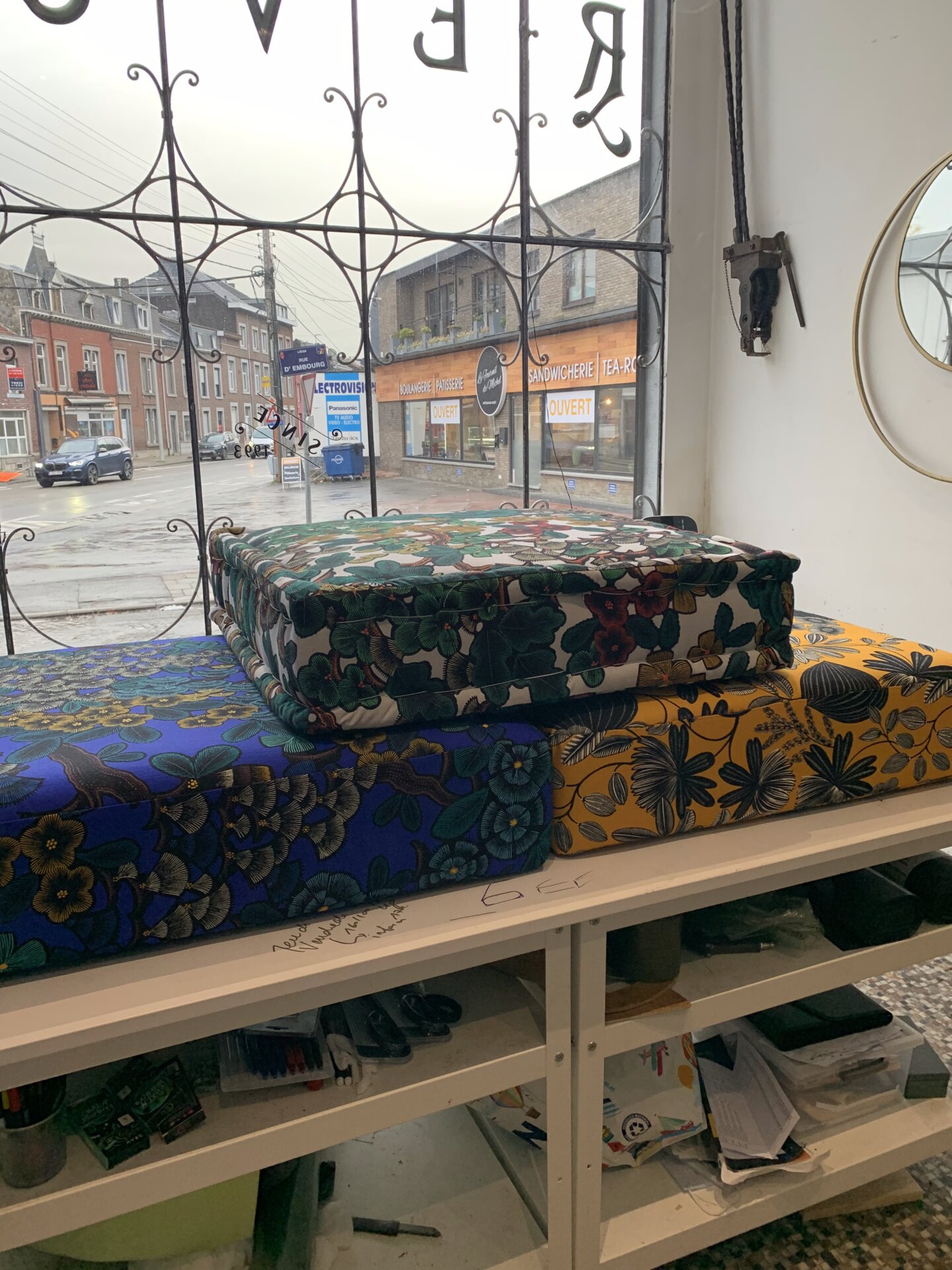 Poufs fleuris