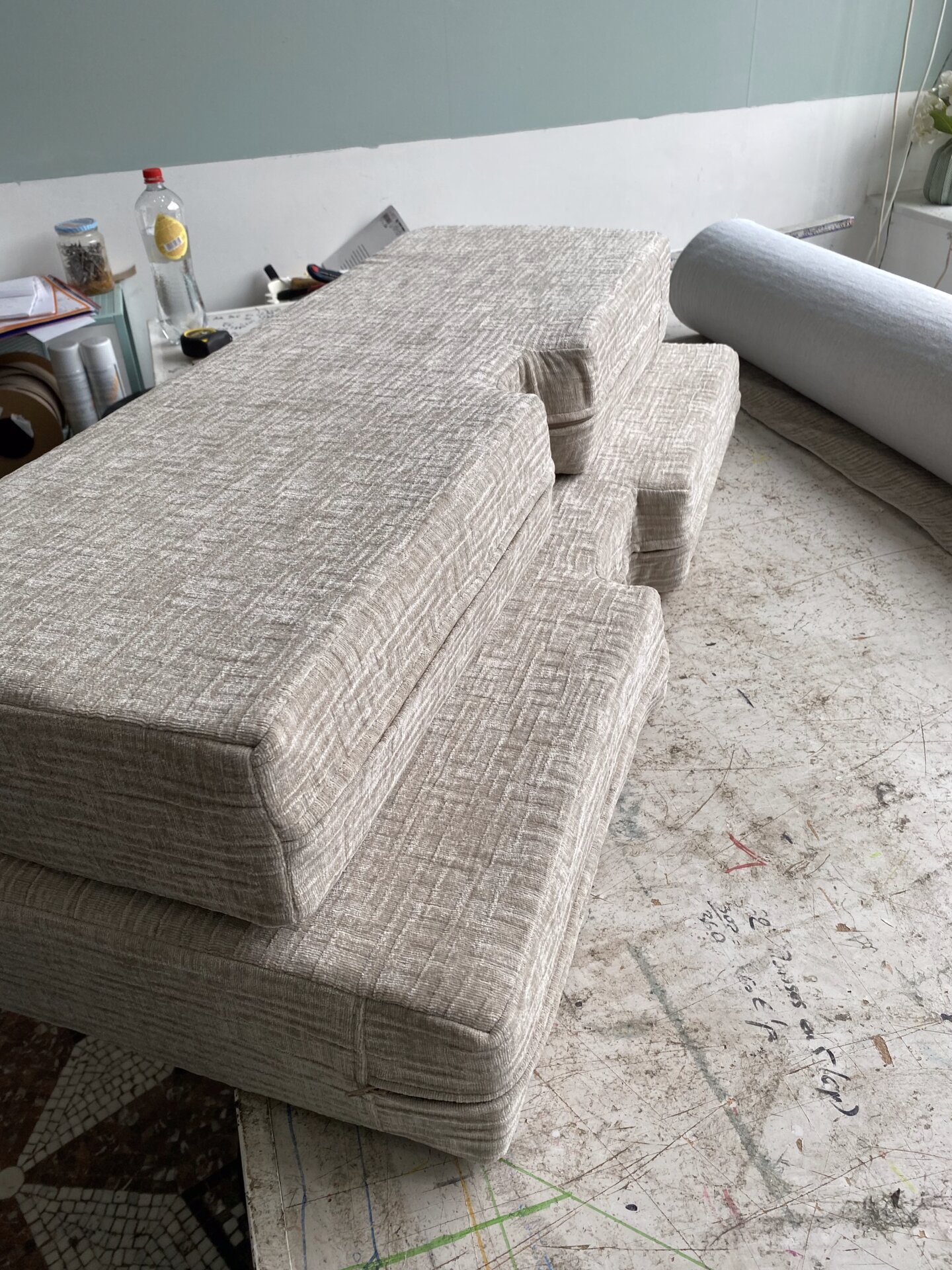 Découpes de mousses pour Mobile home