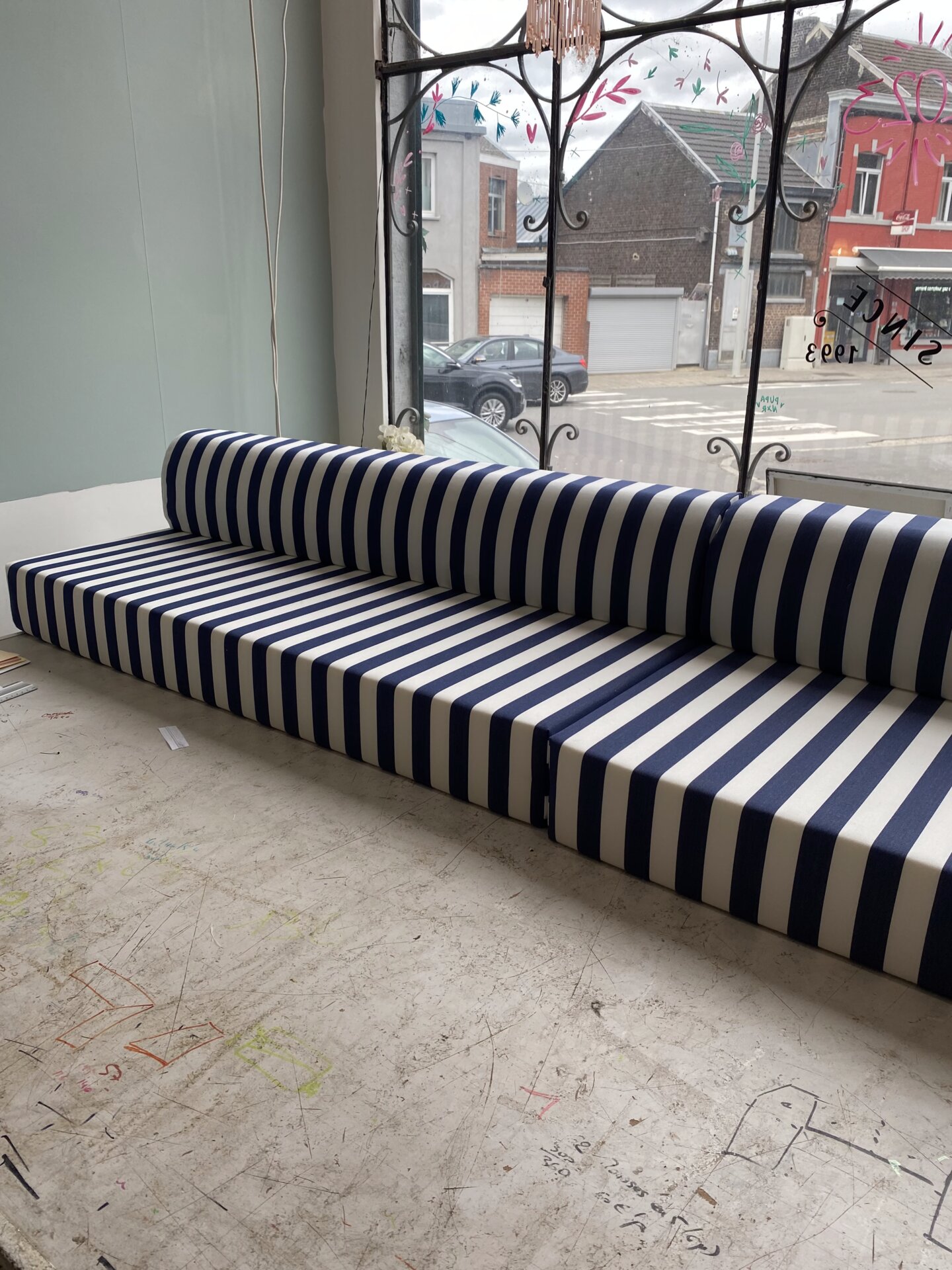 Création de coussins de banquettes