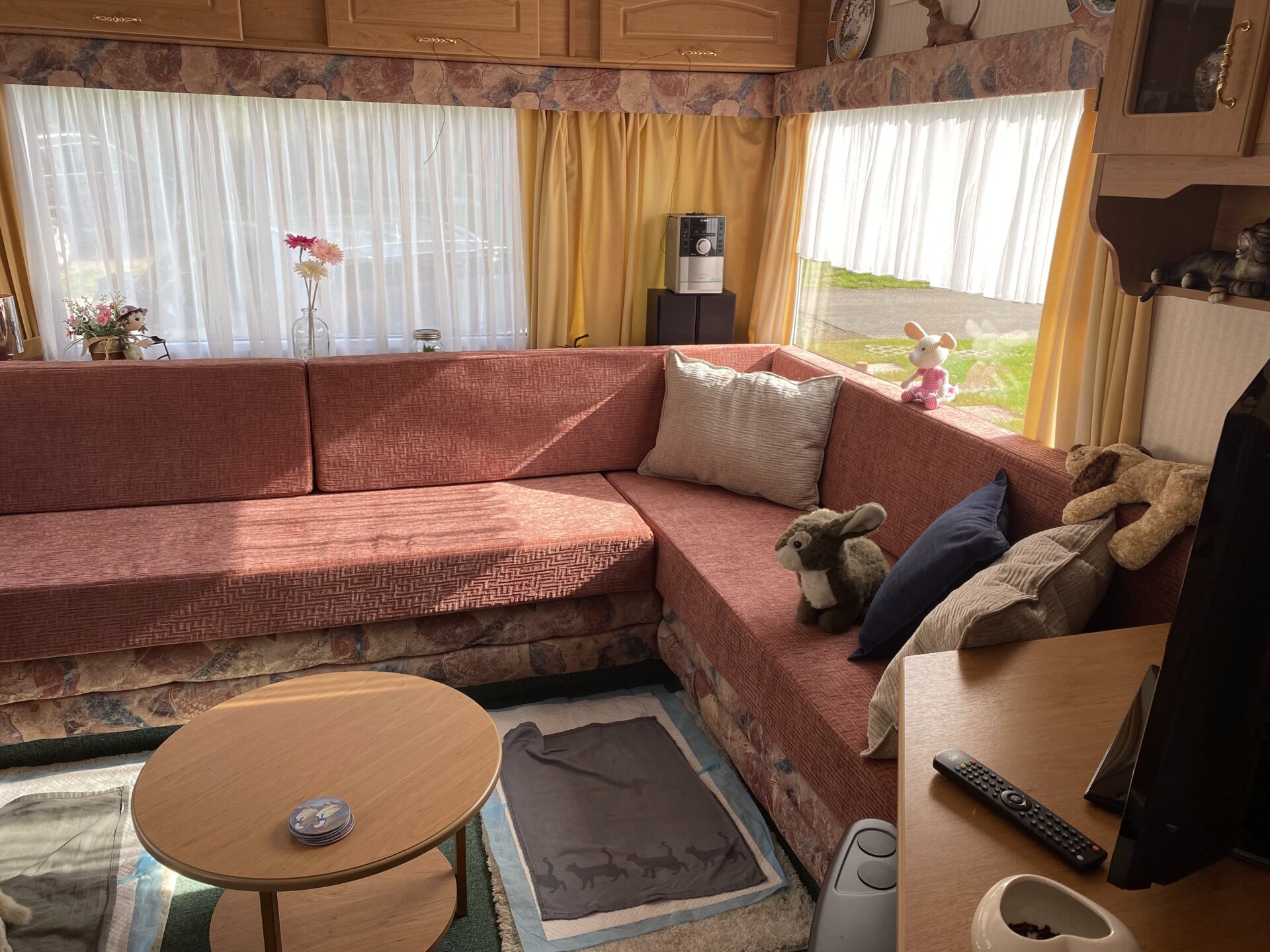 Recouvrement de coussins de caravane