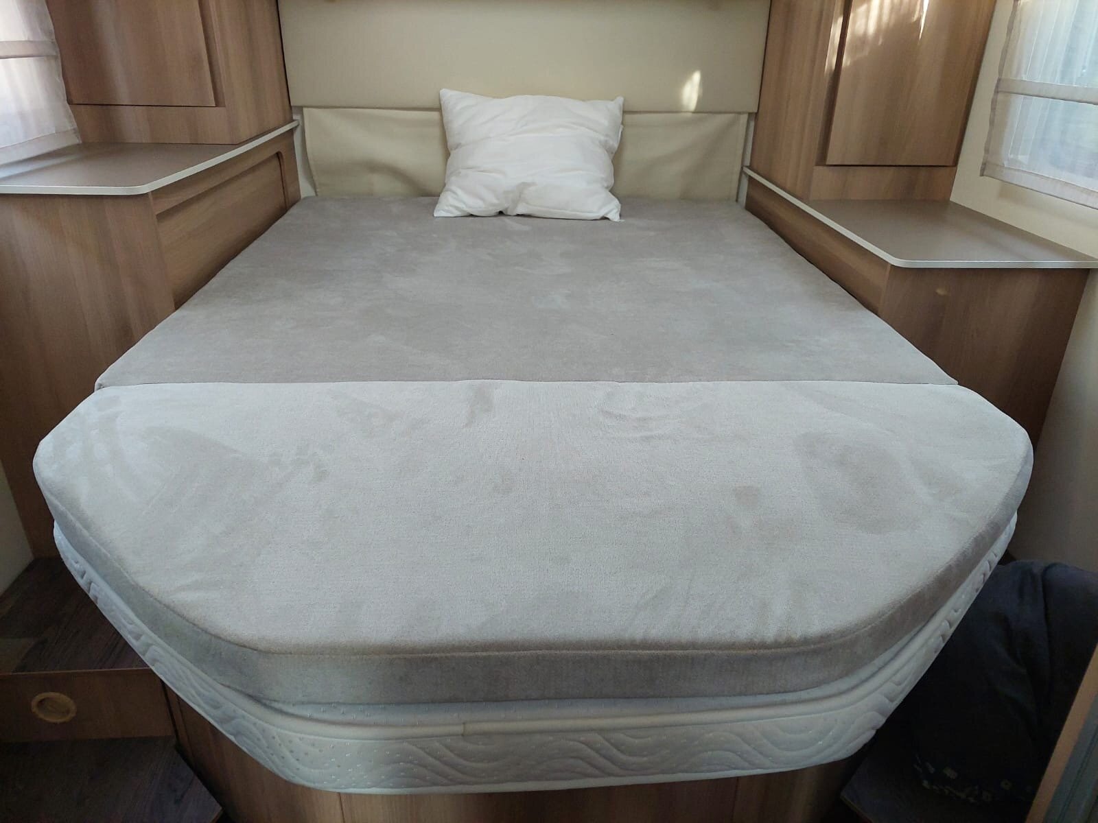 Sur matelas et recouvrement