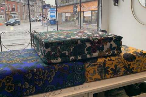 Poufs fleuris