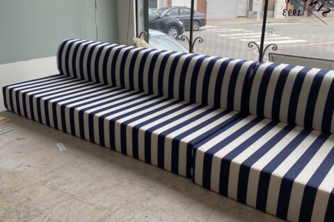 Création de coussins de banquettes